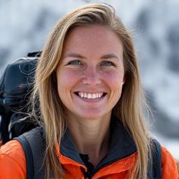 Porträt von Bergführerin Anna Steiner.